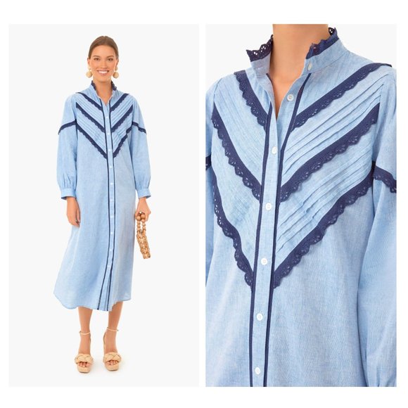 jolene chambray midi dress Pomander Place | Dresses | Pomander Place New Jolene Chambray Midi Dress  Size Xl